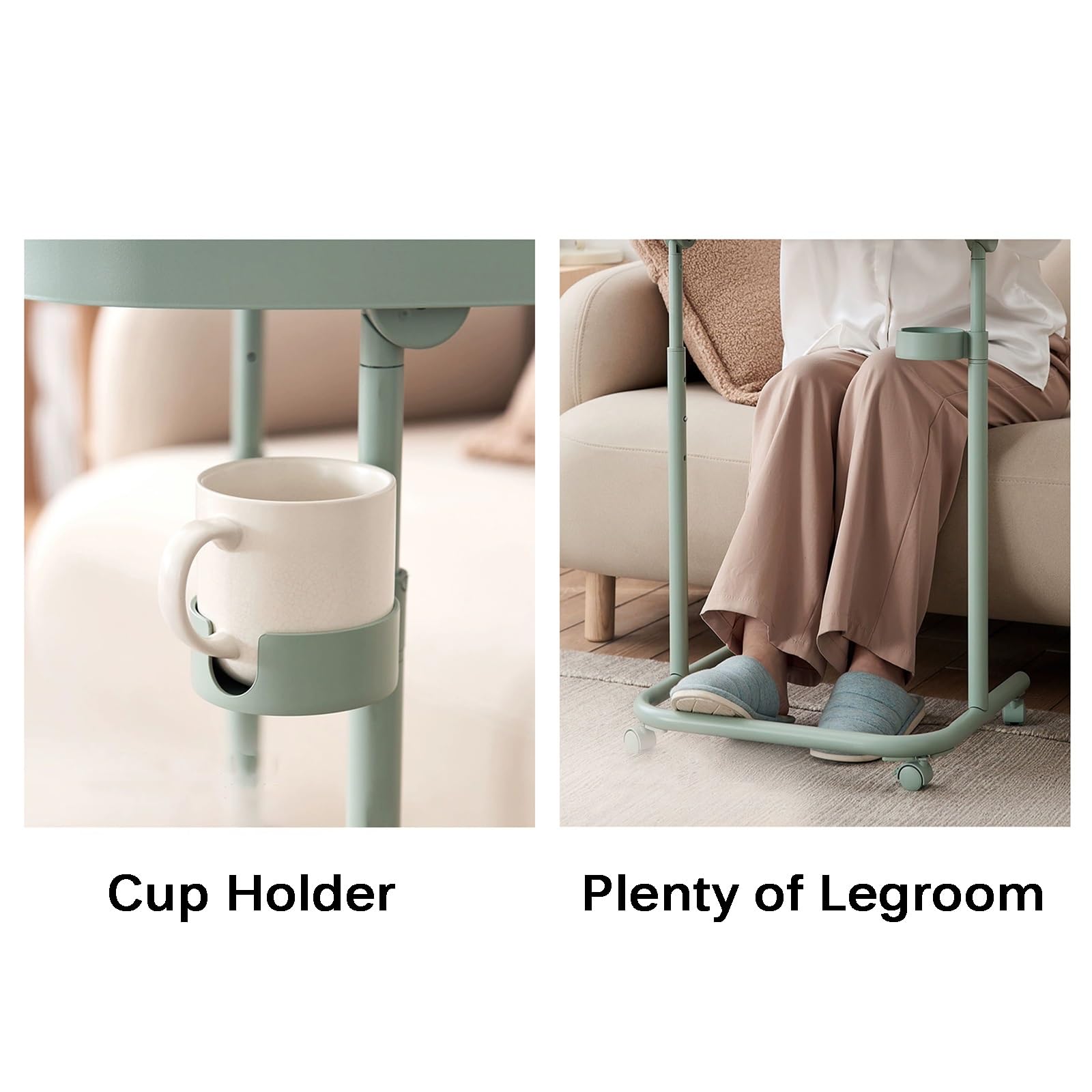 Amazon｜メタルサイドテーブル、90°パネル調整付きモダンエンド